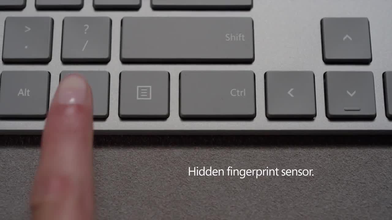 Microsoft Modern Keyboard con lettore di impronte