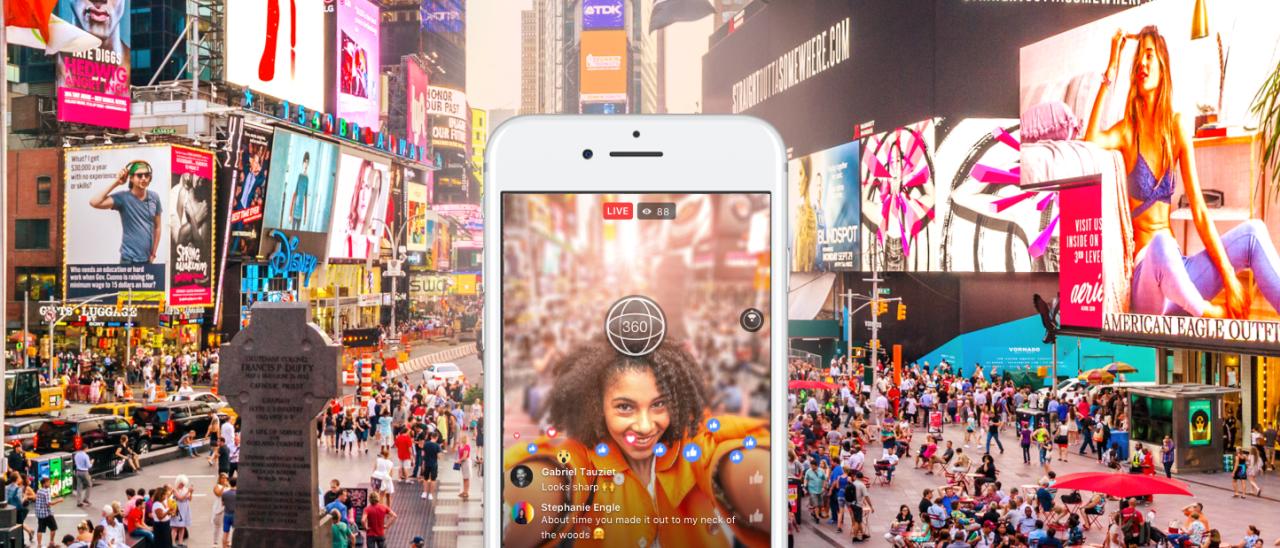 Facebook Live 360, streaming video 4K