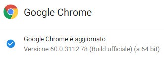 Il browser Chrome è stato aggiornato da Google alla versione 60.0.3112.78 sulle piattaforme Windows, macOS e Linux