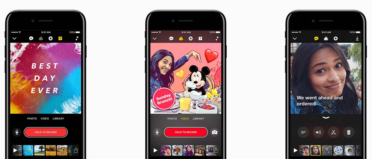 Personaggi Disney e Pixar per Clips per iOS 10