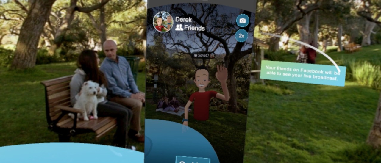 Facebook, live streaming dalla realtà virtuale
