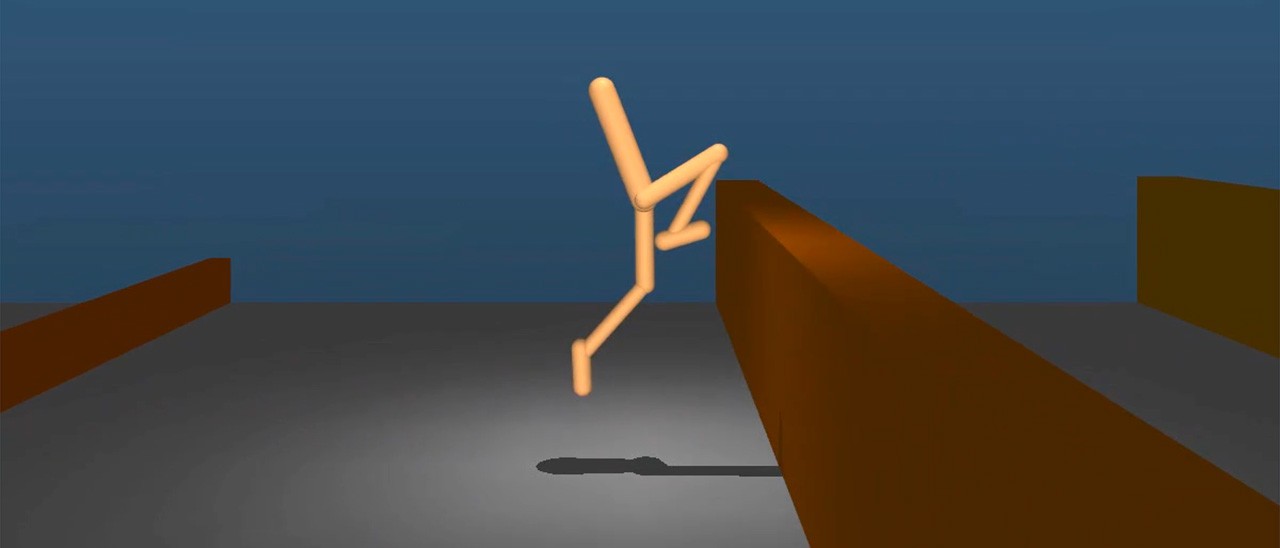 L'IA di DeepMind fa parkour
