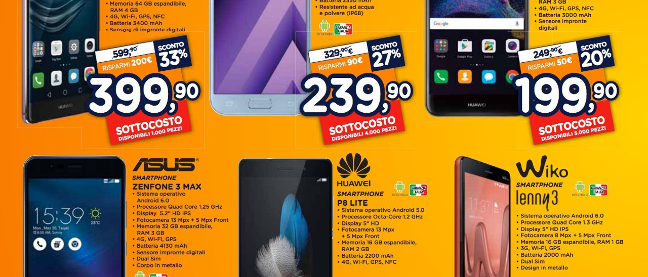 Sottocosto Unieuro, Galaxy S7 Edge a 479 euro