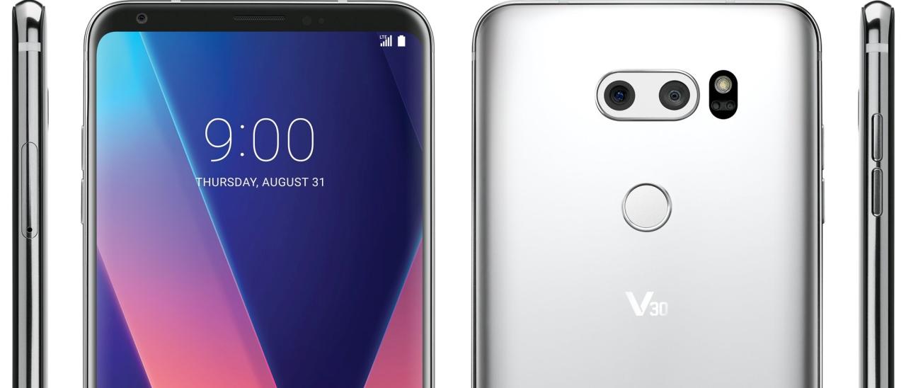 LG V30, prime immagini ufficiali