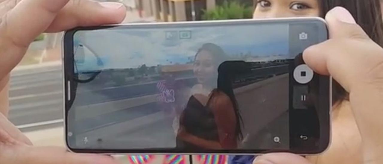 LG V30 mostrato in alcuni video promozionali