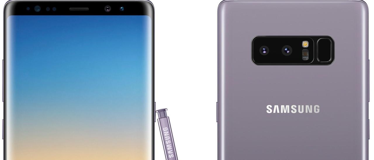 Samsung Galaxy Note 8 anche in Orchid Gray