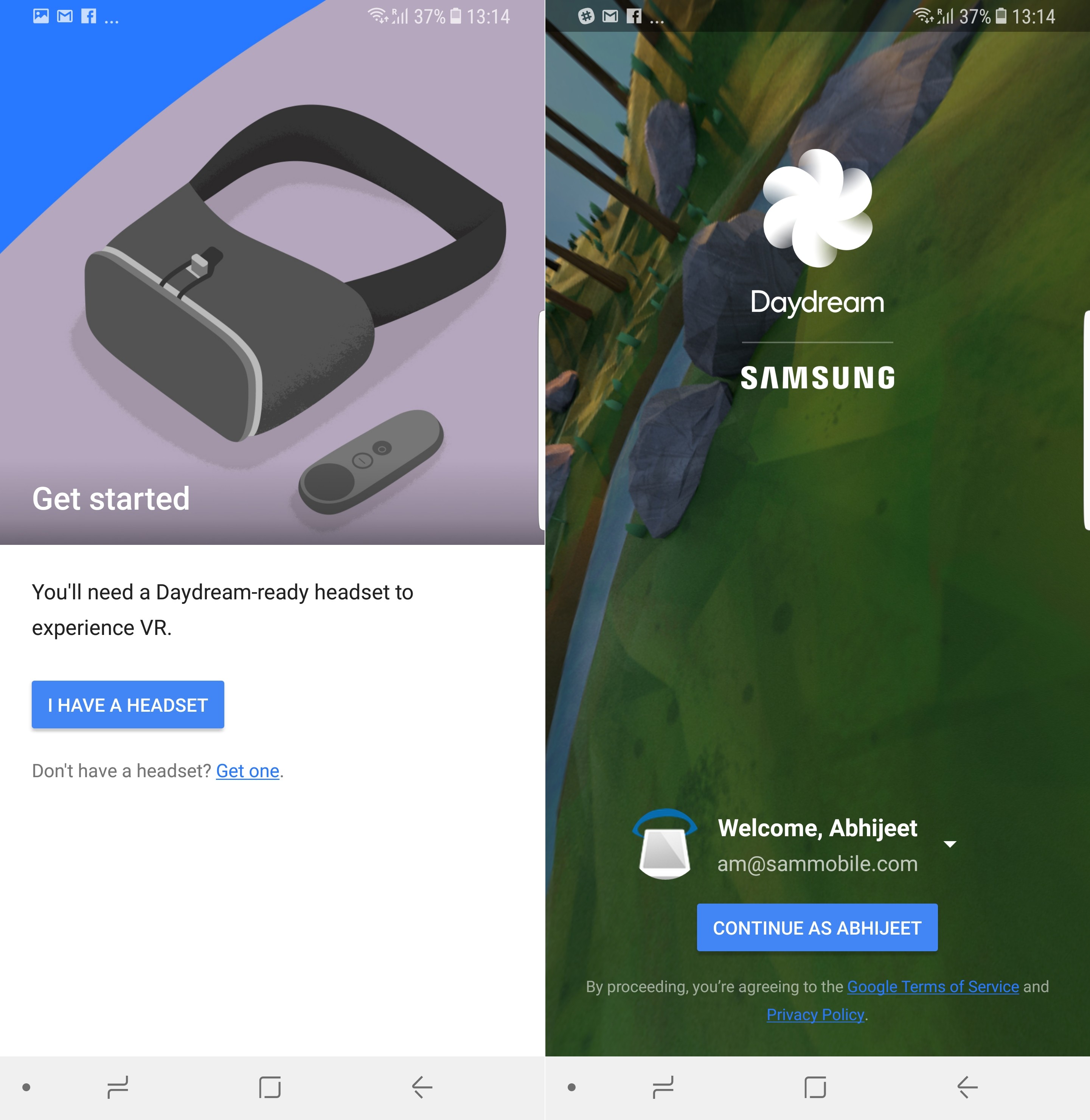 Samsung Galaxy S8 - Daydream