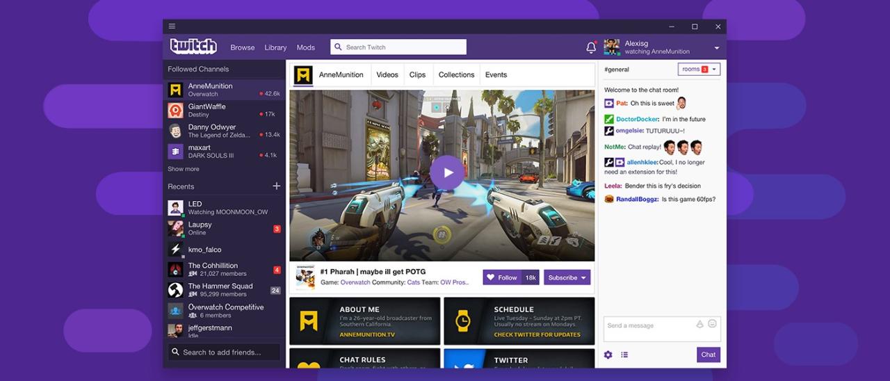 Twitch rilascia l'applicazione desktop