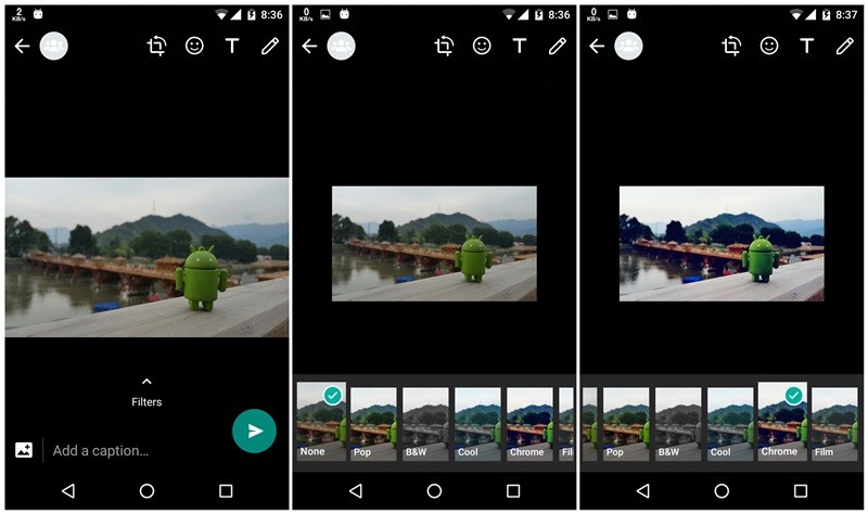 WhatsApp Photo Filters Android