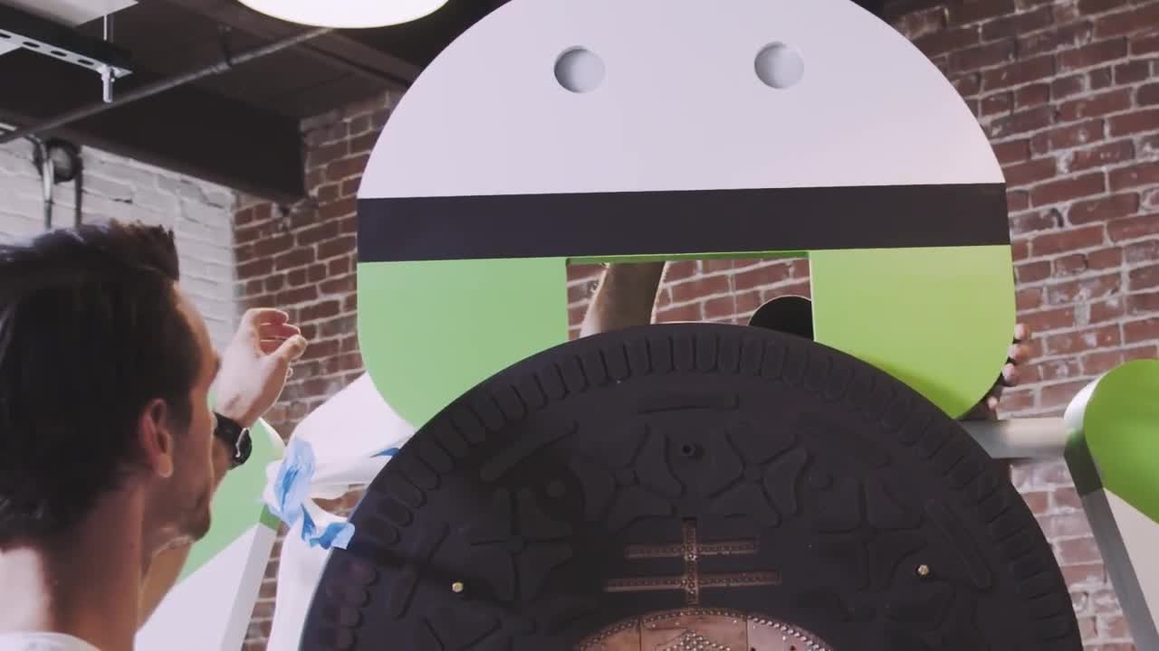 Come è nata la statua di Android Oreo
