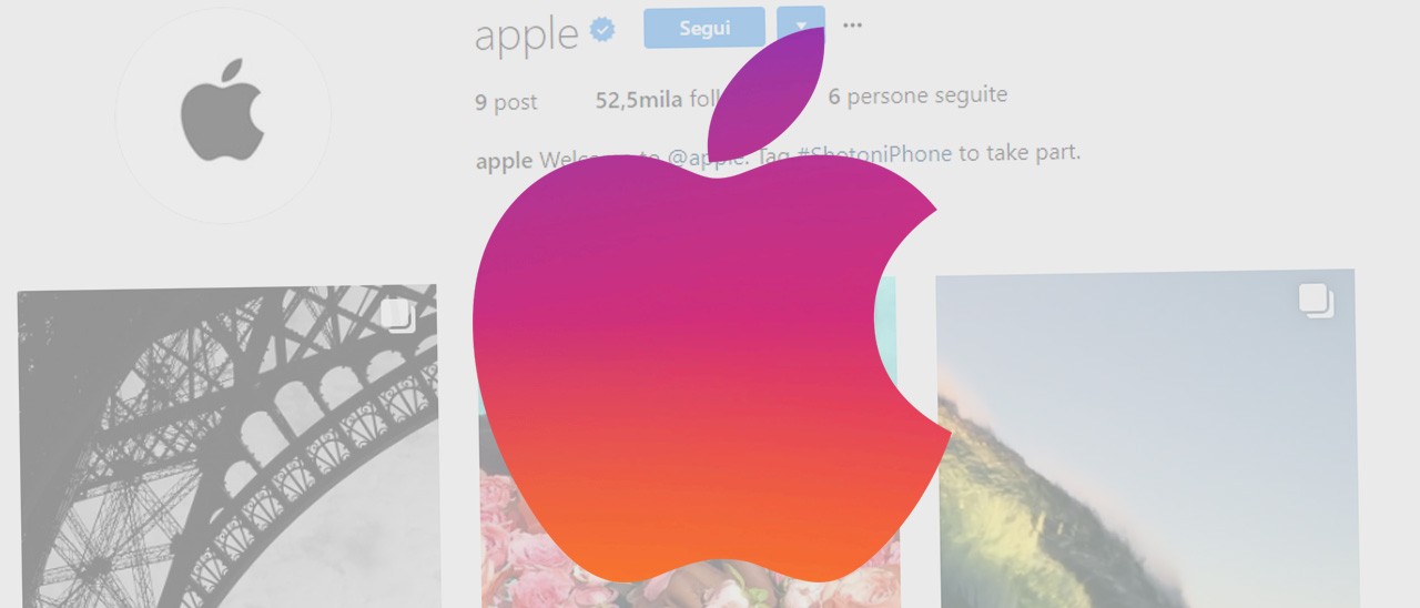 Apple su Instagram con un account ufficiale