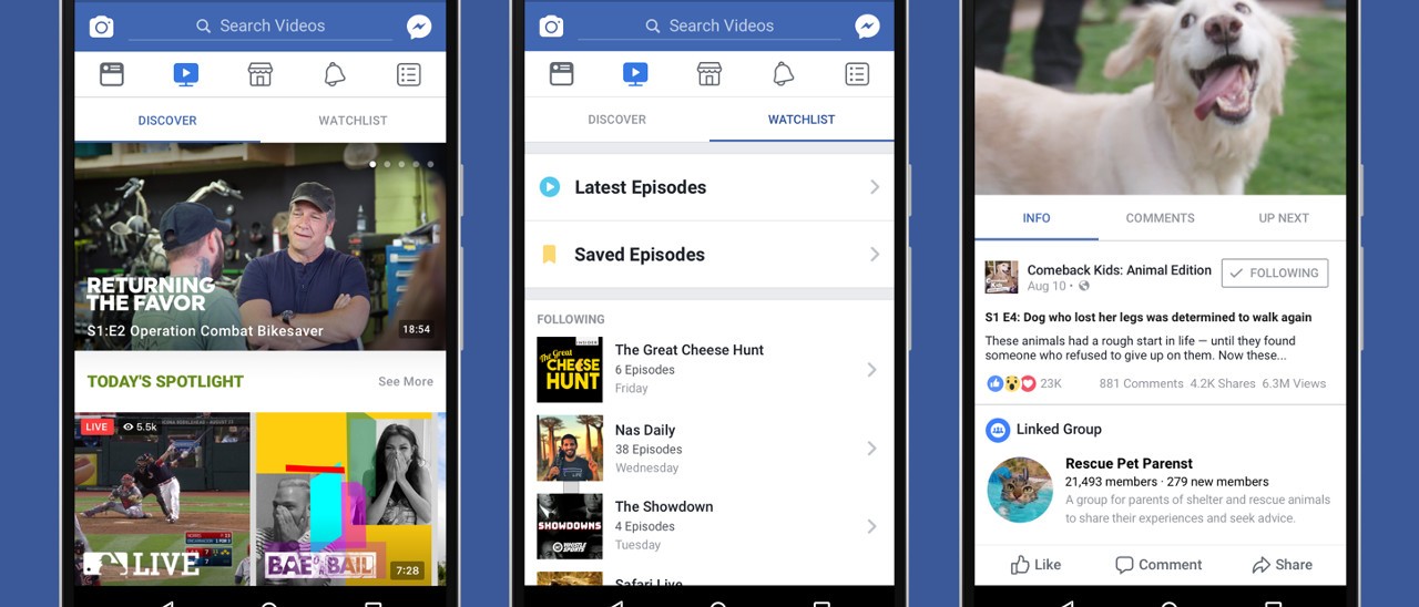 Facebook Watch, nuova piattaforma per i video