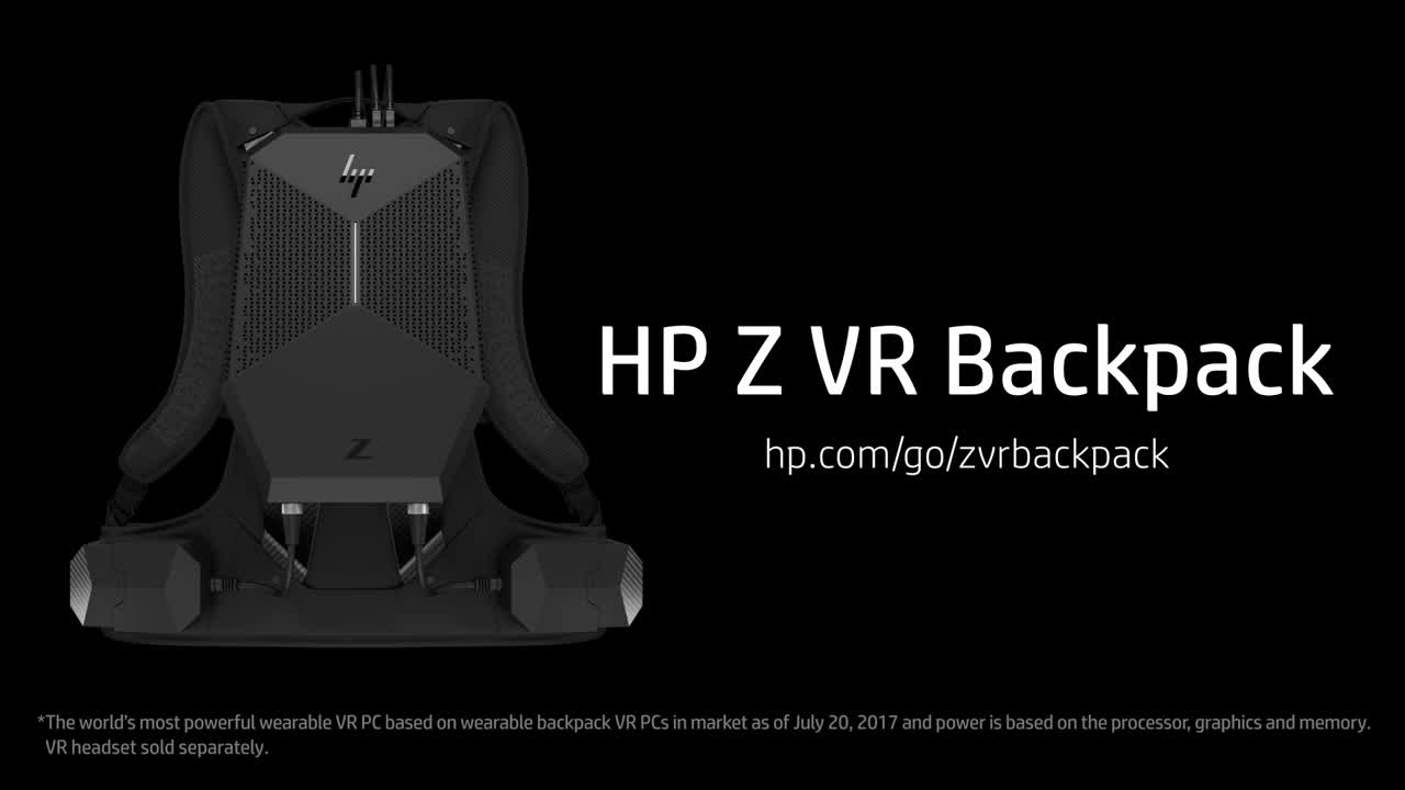 HP Z VR Backpack: la realtà virtuale in uno zaino