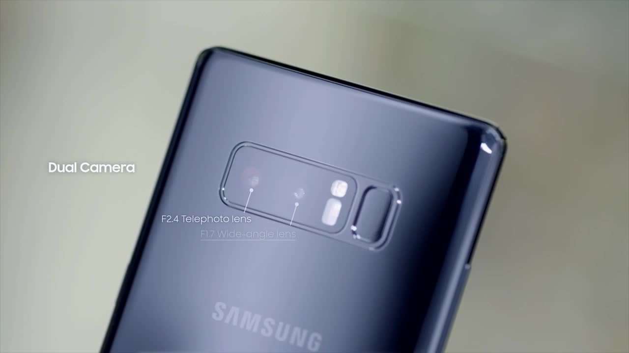 Samsung Galaxy Note8: le fotocamere del phablet