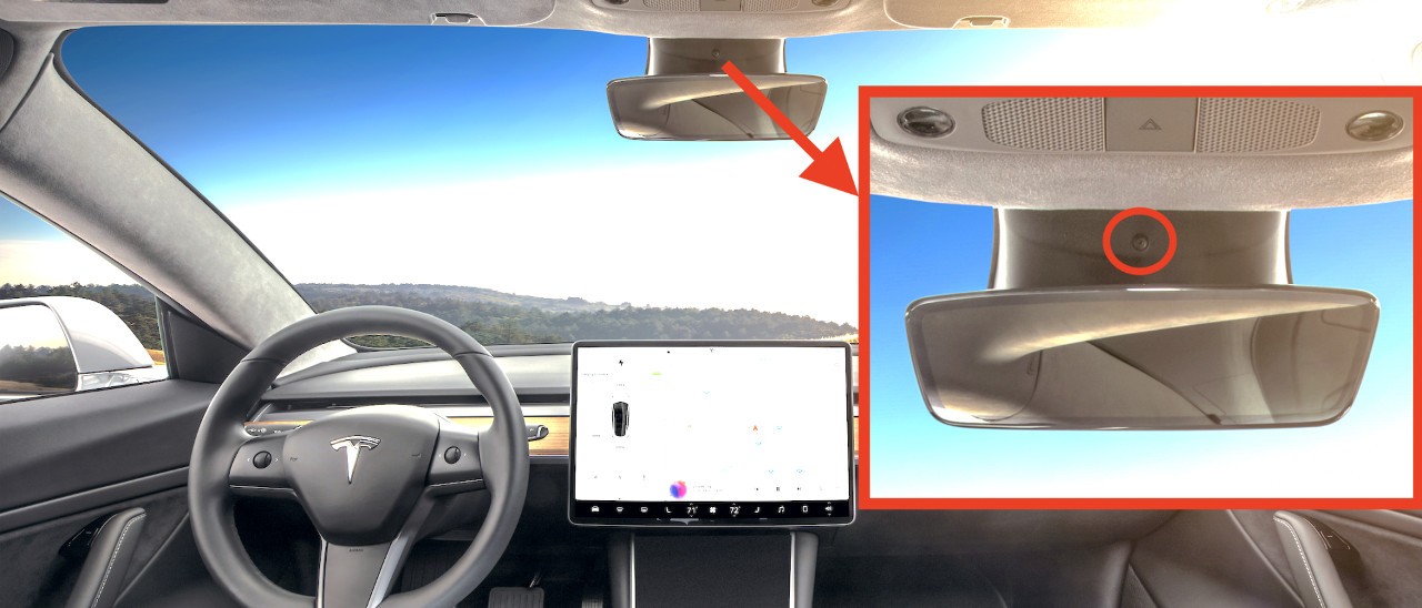 Tesla Model 3, una telecamera inquadrerà chi guida