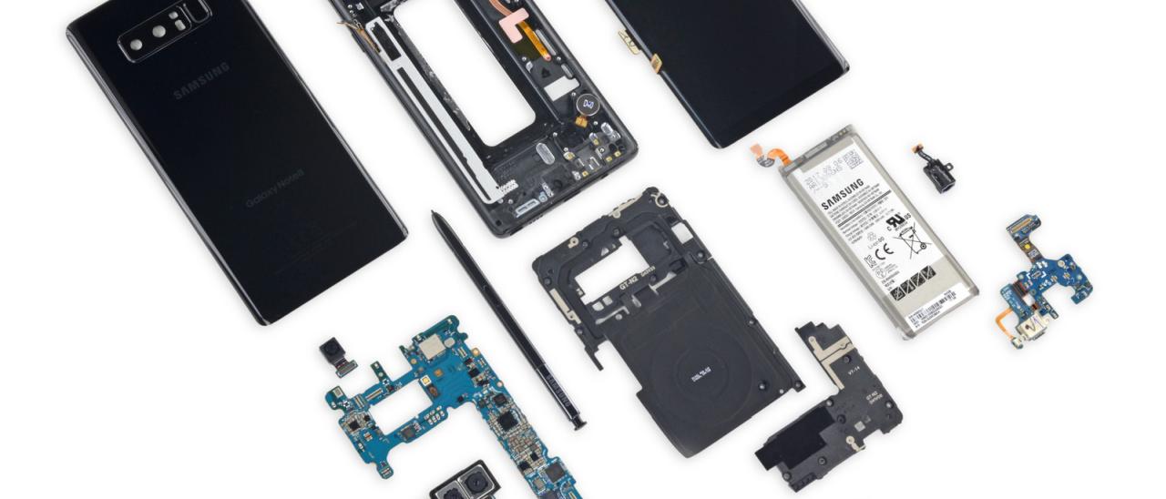 Samsung Galaxy Note 8, il teardown di iFixit