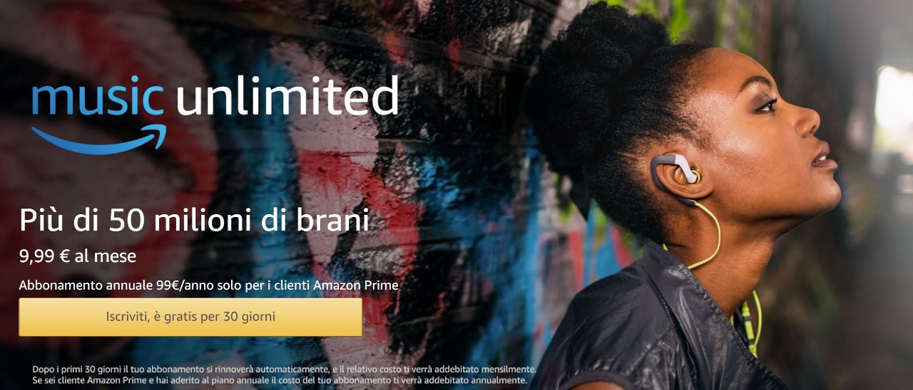 Amazon sfida Spotify con Music Unlimited in Italia