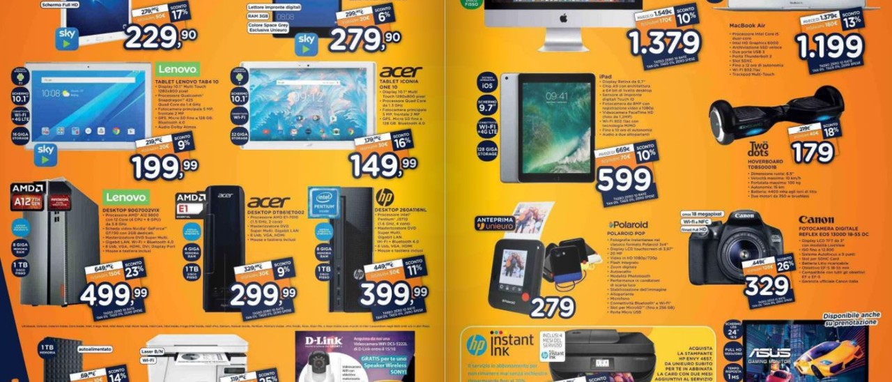 Volantino Unieuro, passione per la casa