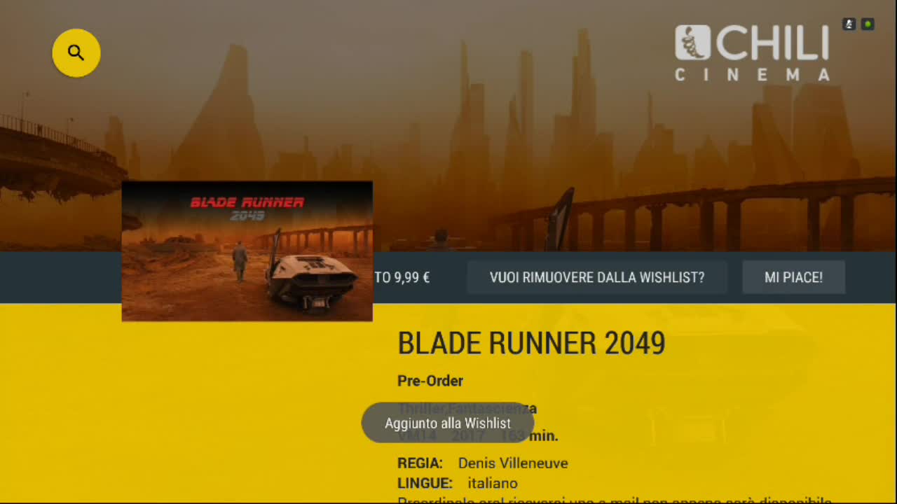 Il cinema di Chili su NVIDIA SHIELD TV