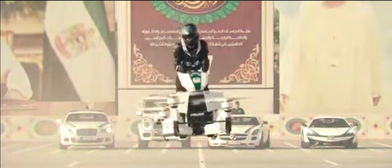 La prima hoverbike per la polizia di Dubai
