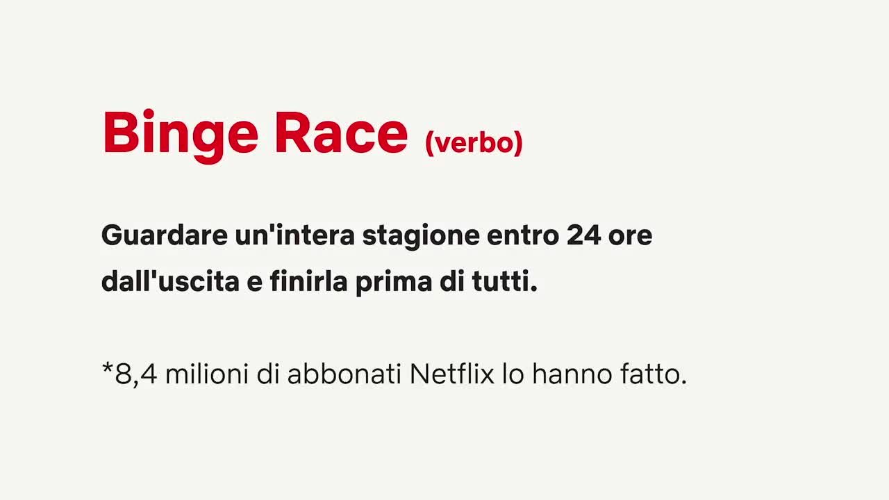 Netflix presenta i binge racer
