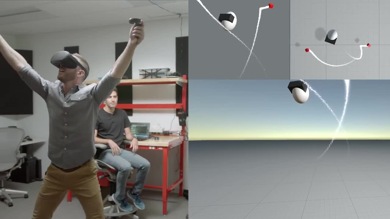 I controller wireless del visore Project Santa Cruz