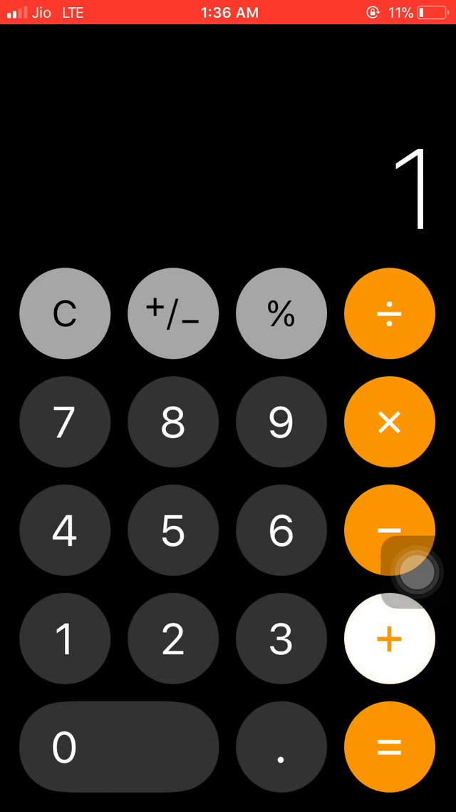 iOS 11 - Bug Calcolatrice