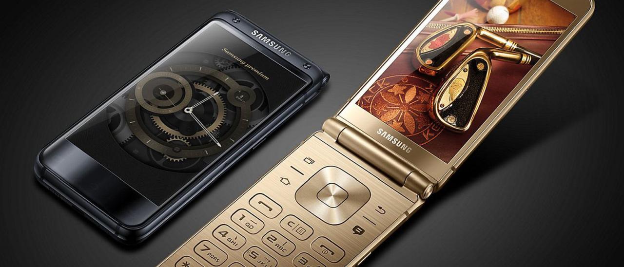 Samsung SM-W2018, immagini del flip phone