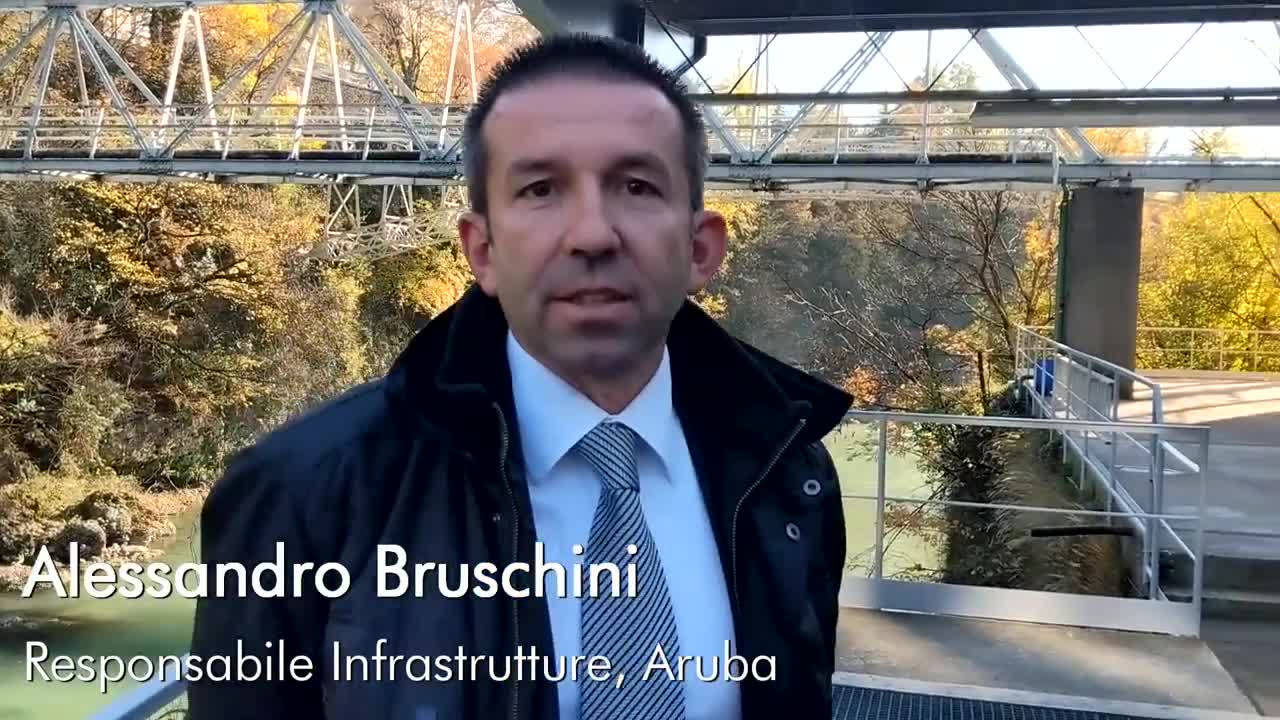 Nella centrale idroelettrica del data center Aruba