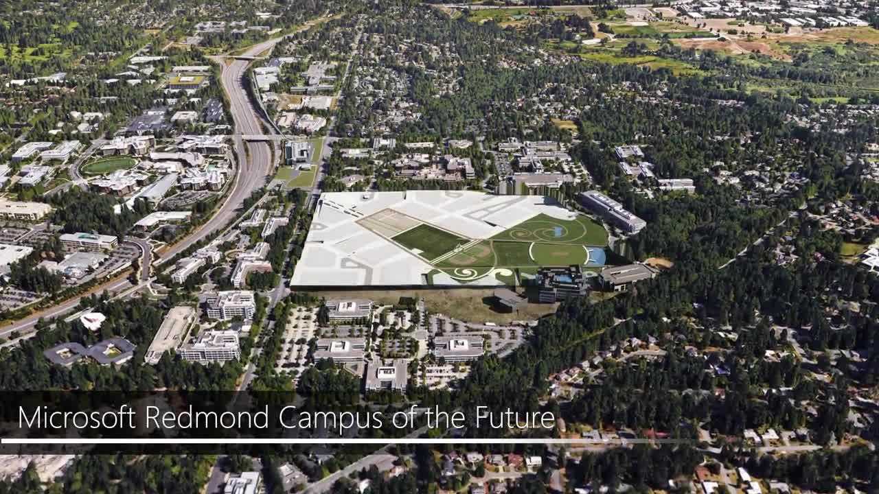 Il nuovo campus di Microsoft