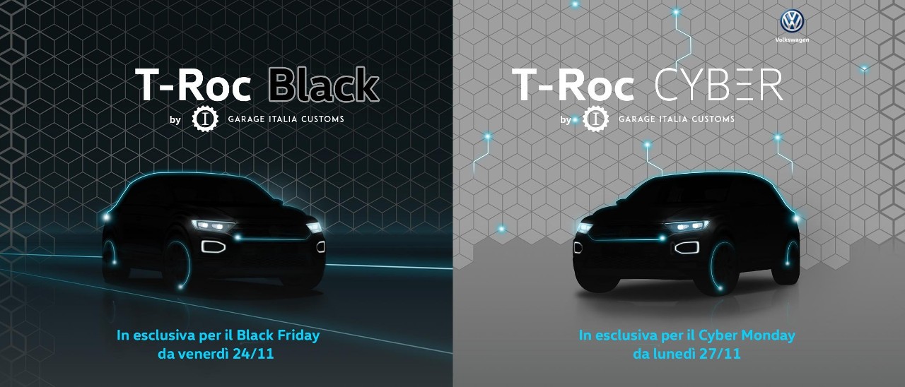 Volkswagen T-Roc Black e Cyber su Amazon