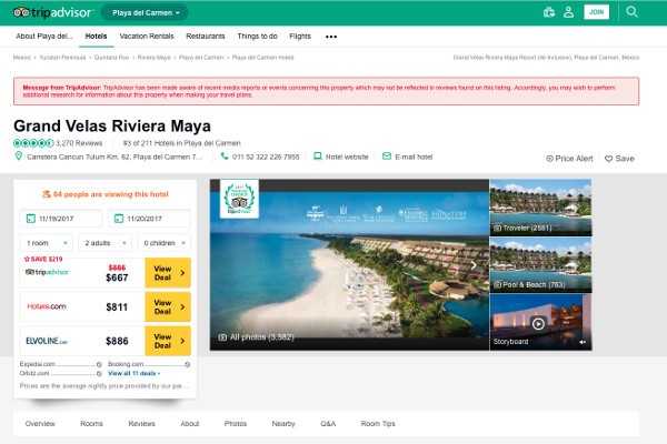 TripAdvisor segnala le violenze negli alberghi