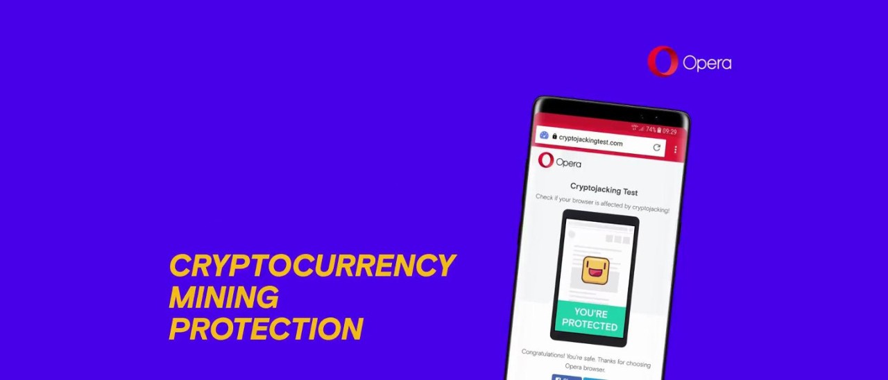 Protezione anti-Bitcoin anche in Opera per Android