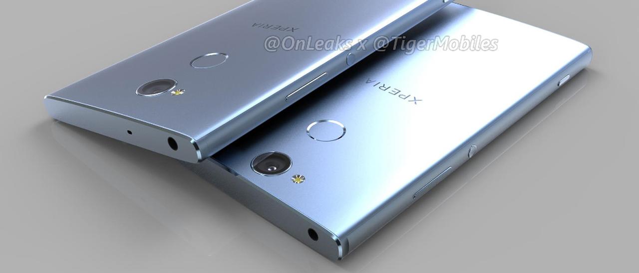 Sony Xperia XA2, XA2 Ultra e L2, render 3D