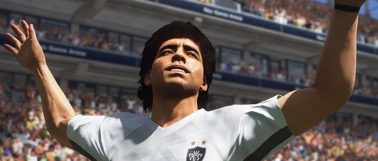 PES 2018: Maradona scende in campo