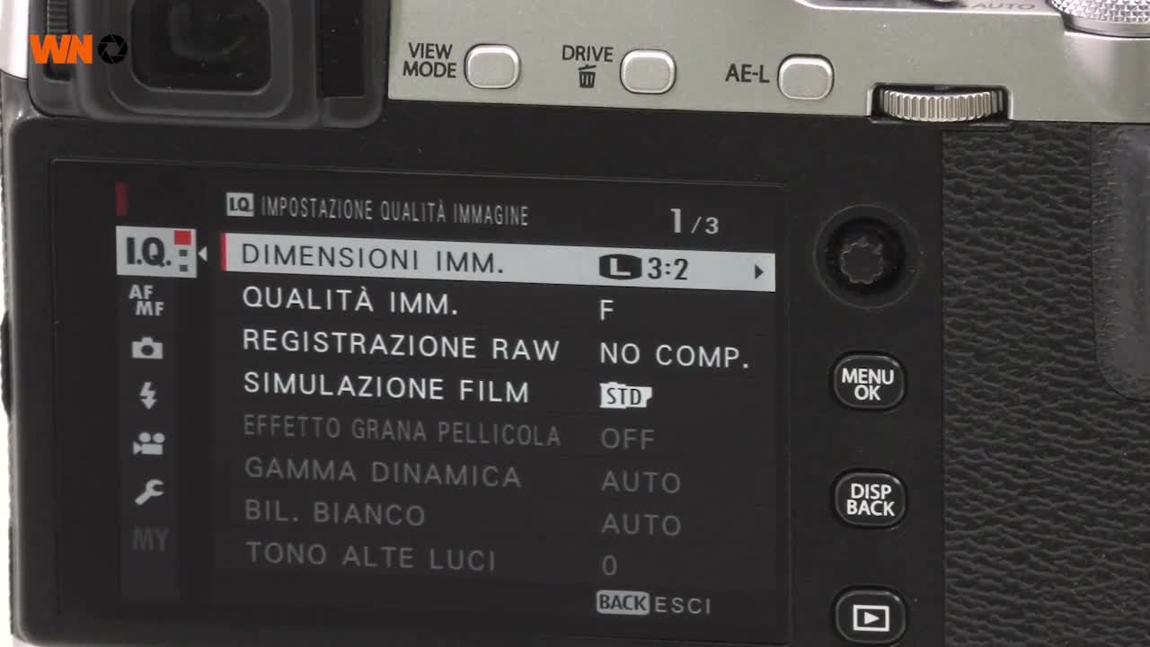 Fujifilm X-E3: funzionalità