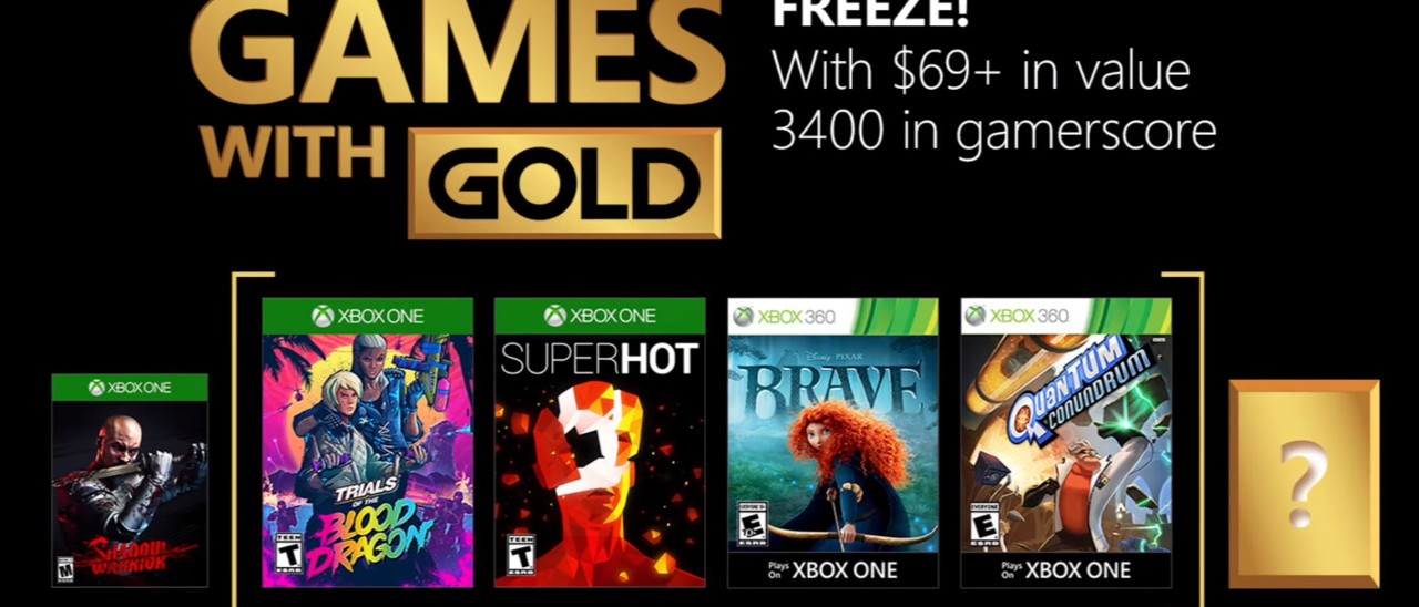 Microsoft annuncia i Games with Gold di Marzo