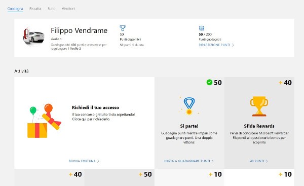 Microsoft Rewards arriva in Italia