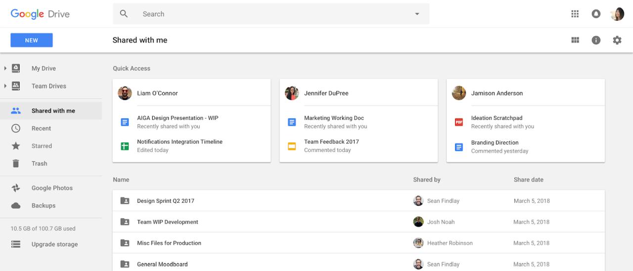 Google Drive, IA per la gestione dei file