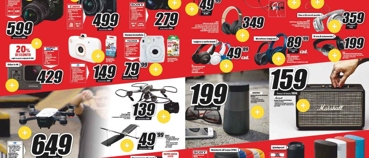 Volantino MediaWorld: Galaxy S9 e Surface Book 2