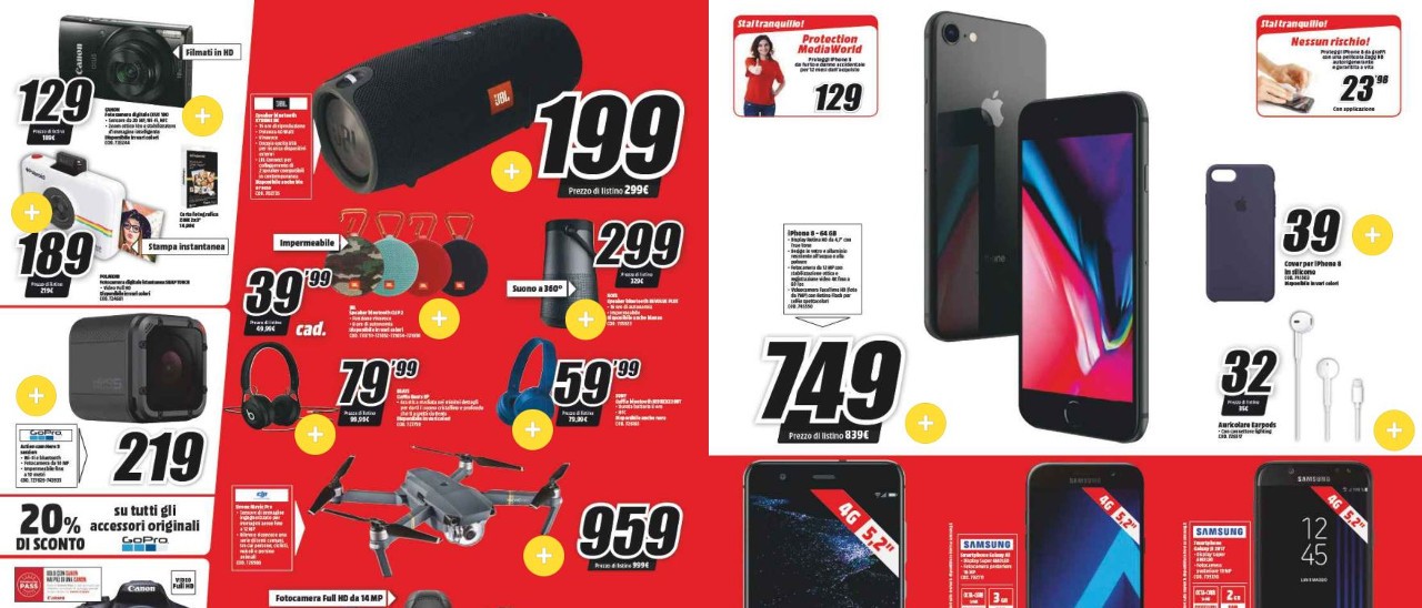 Volantino MediaWorld: Huawei P20, Pro e Lite