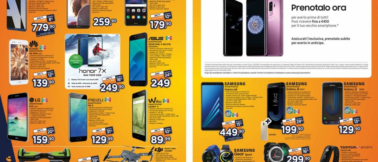 Volantino Unieuro, tanti sconti sino al 50%