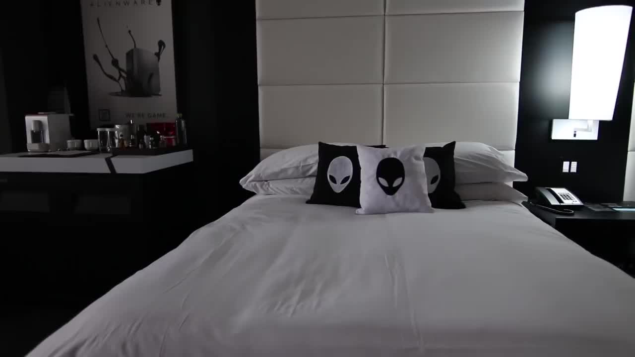 La stanza Alienware all'hotel Hilton di Panama