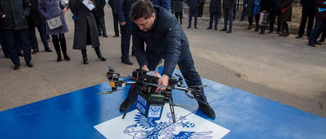 Il drone postino russo precipita dopo il decollo