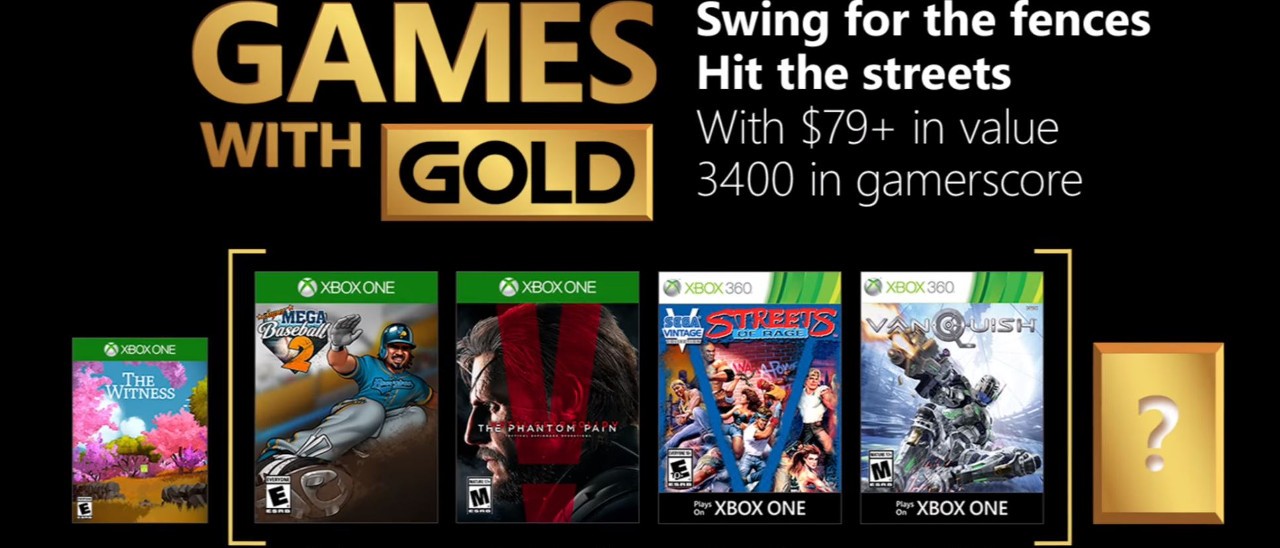 Microsoft rivela i Games With Gold di maggio