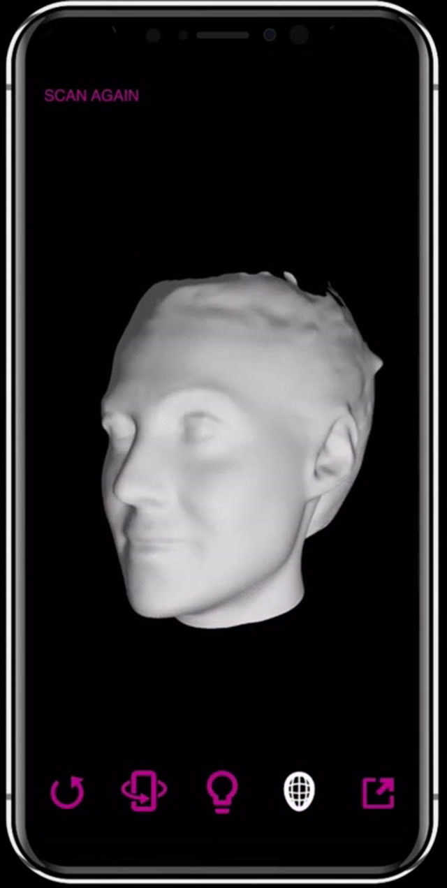 Bellus3D Scansione Volto 3D iPhone X