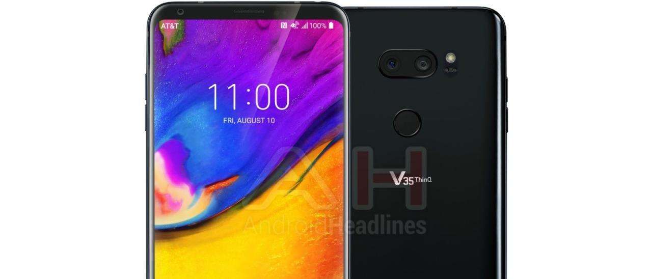 LG V35 ThinQ, prima immagine ufficiale