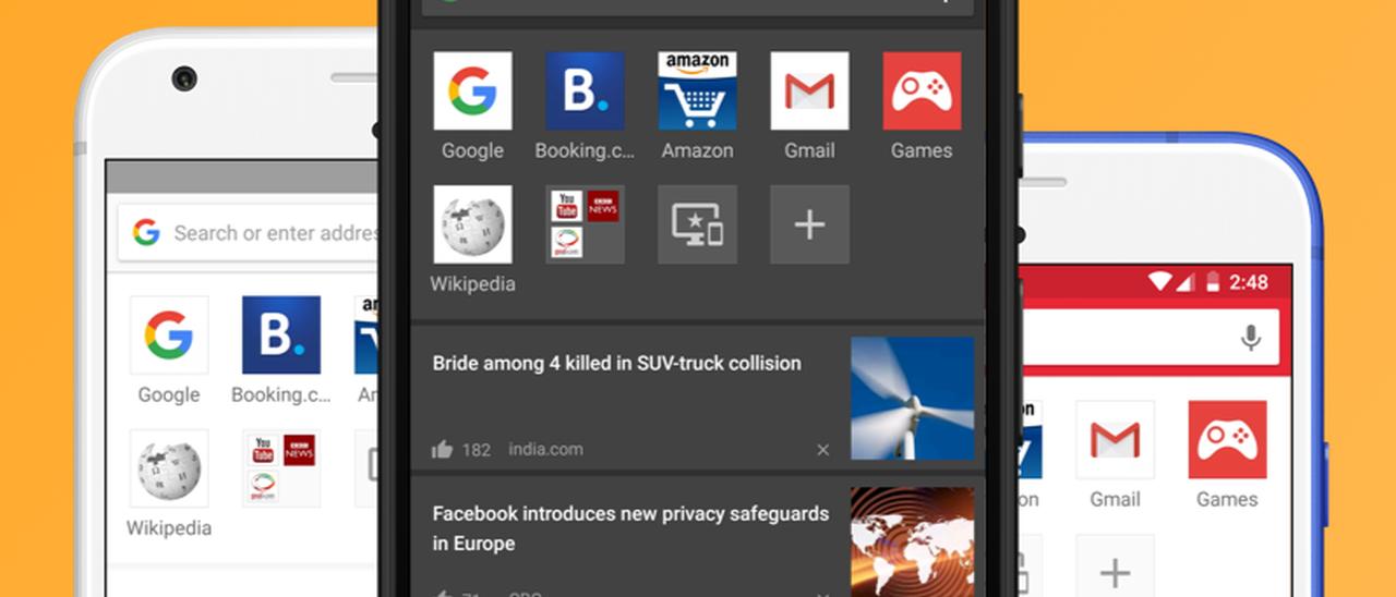 Opera 46 per Android, temi e modalità notte