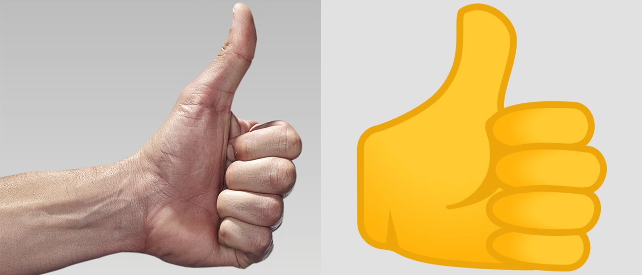 Intelligenza artificiale ed emoji nel mondo reale