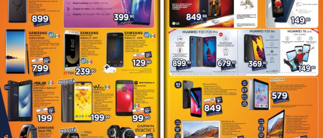 Volantino Unieuro, arriva Honor 10